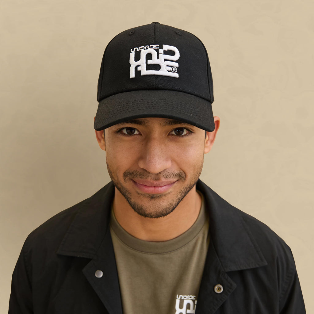 Casquette twill de coton Noir