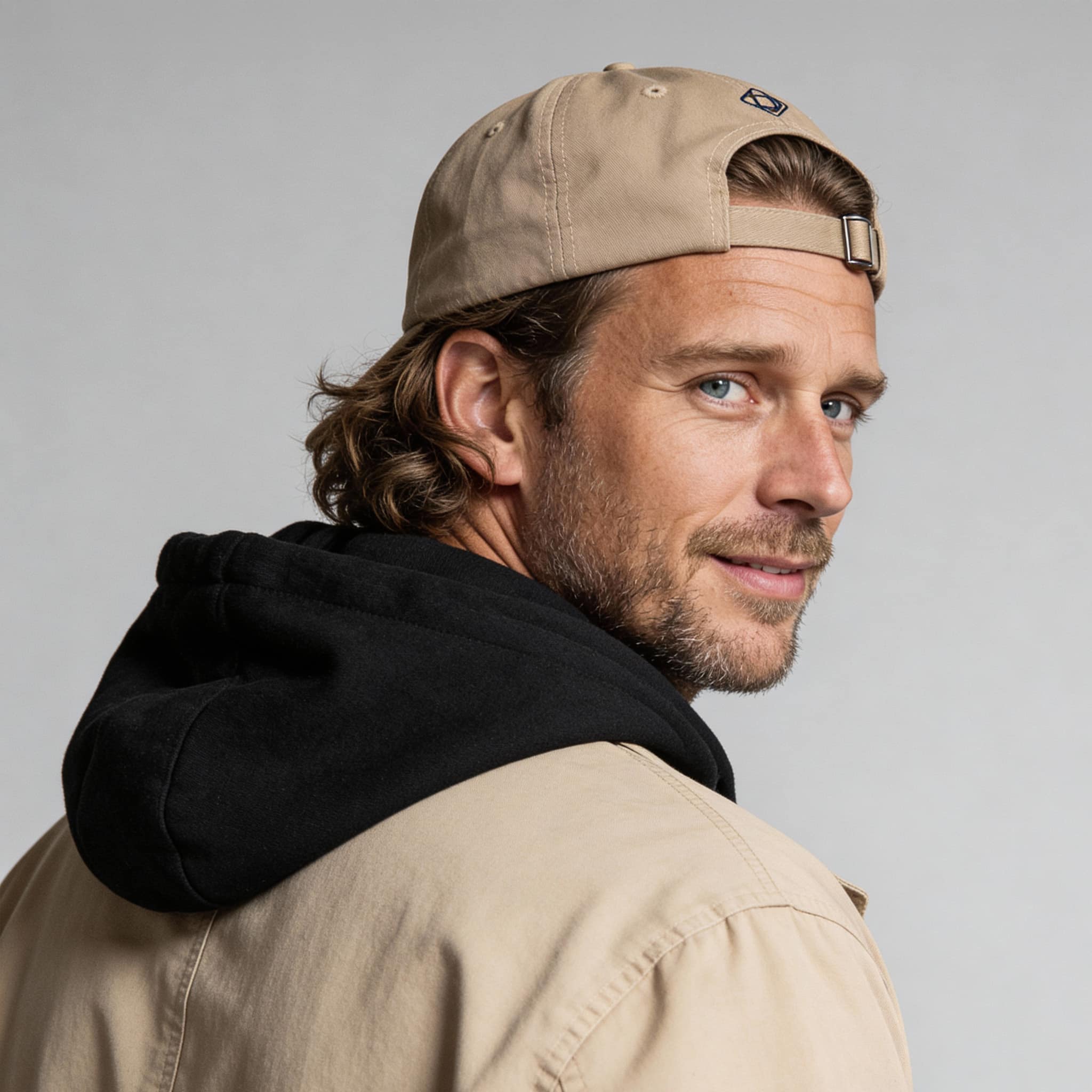 Casquette twill de coton Camel