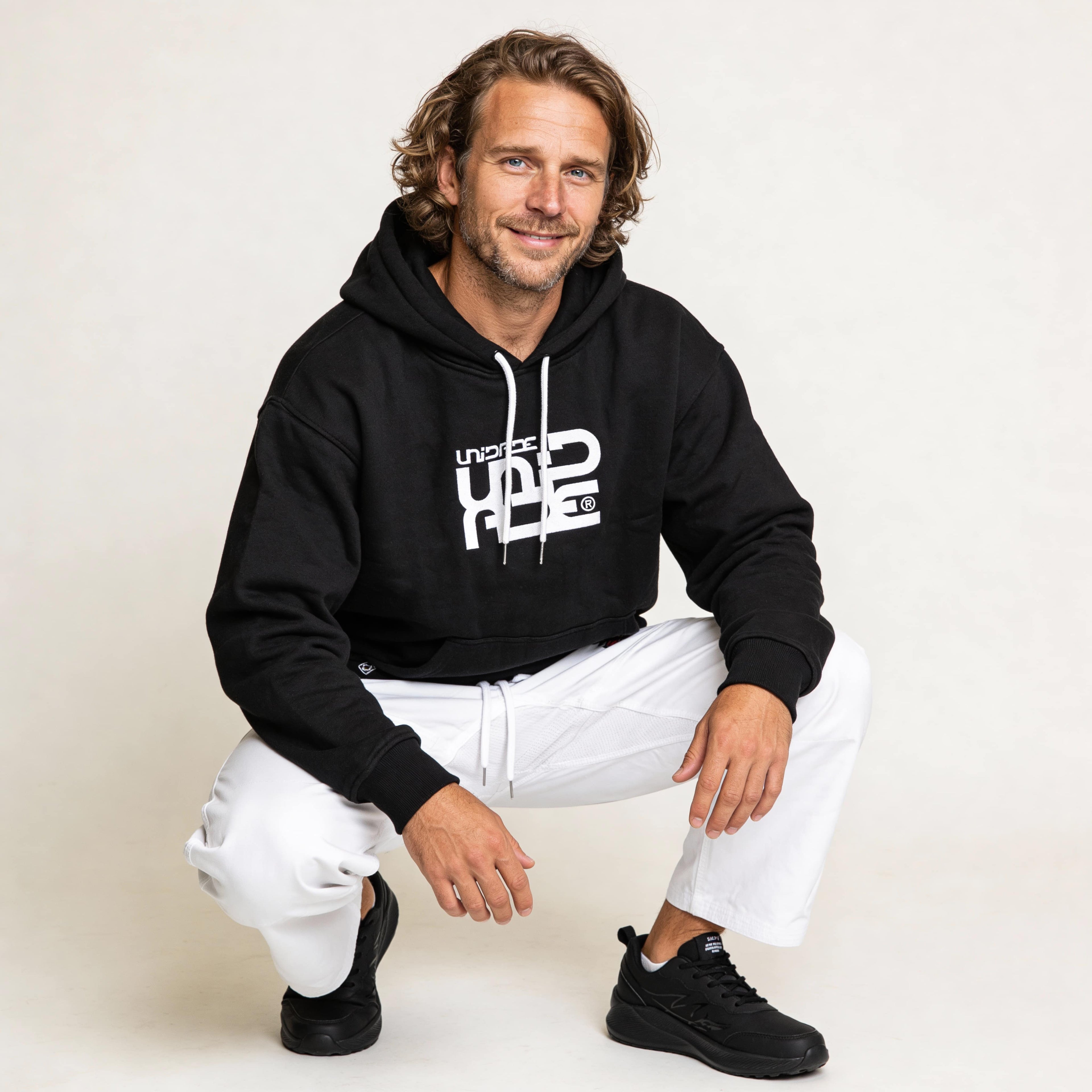 Hoodie coton Noir
